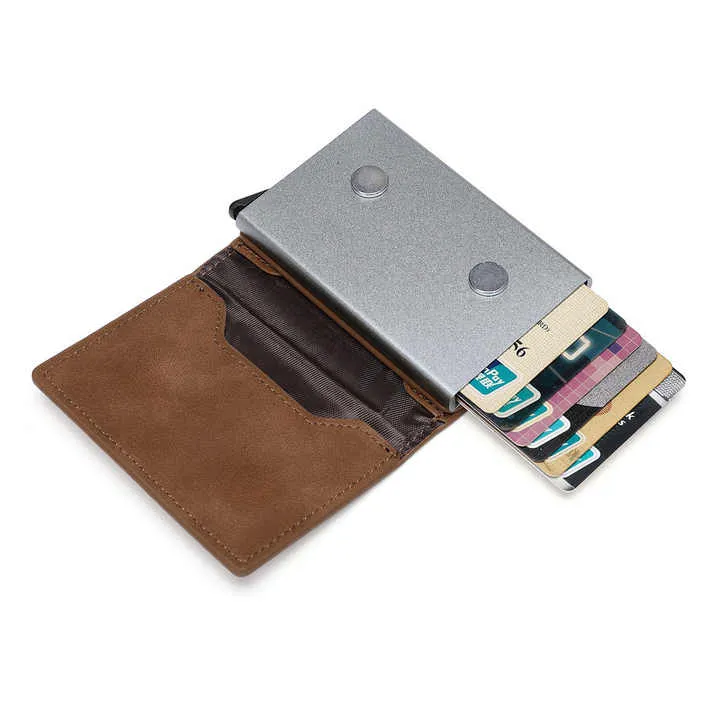 جاهزة للشحن محفظة جلدية ضد السرقة للرجال . Ready to ship Anti-theft Leather Wallet for Men Popular