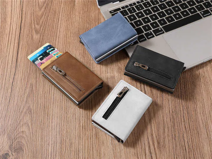 جاهزة للشحن محفظة جلدية ضد السرقة للرجال . Ready to ship Anti-theft Leather Wallet for Men Popular