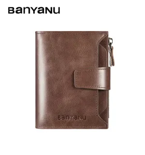 بانيانو الأزياء جلد طبيعي RFID رجل المال كليب . Baniano Fashion Genuine Leather RFID Men's Money Clip