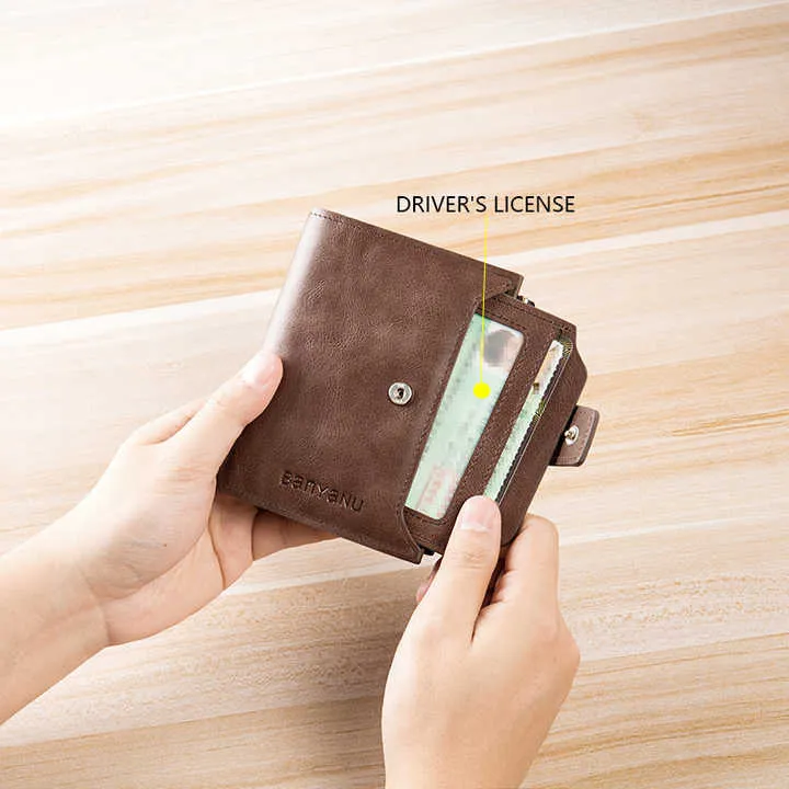 بانيانو الأزياء جلد طبيعي RFID رجل المال كليب . Baniano Fashion Genuine Leather RFID Men's Money Clip