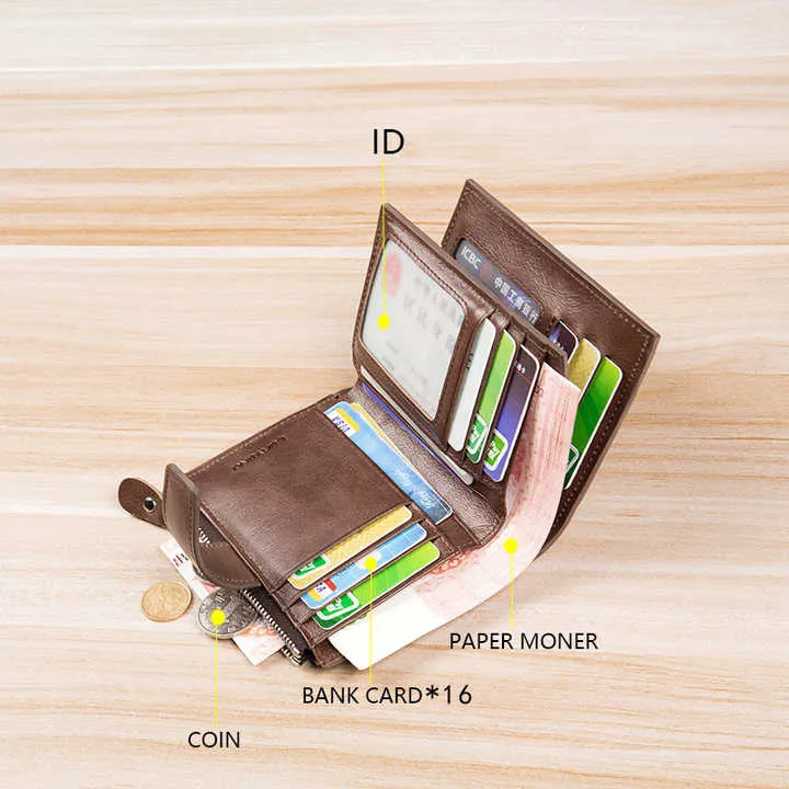بانيانو الأزياء جلد طبيعي RFID رجل المال كليب . Baniano Fashion Genuine Leather RFID Men's Money Clip