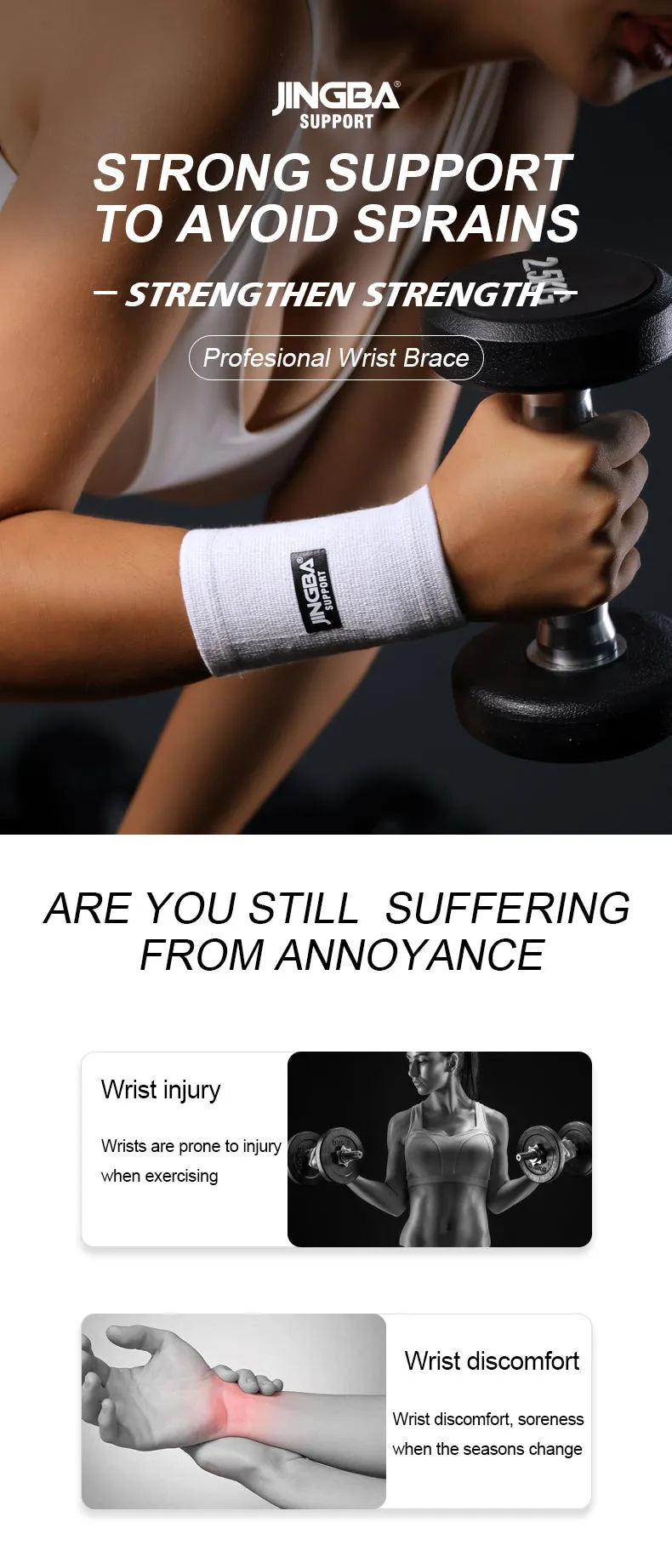 2007 Breathable Adjustable Wrist Support Brace