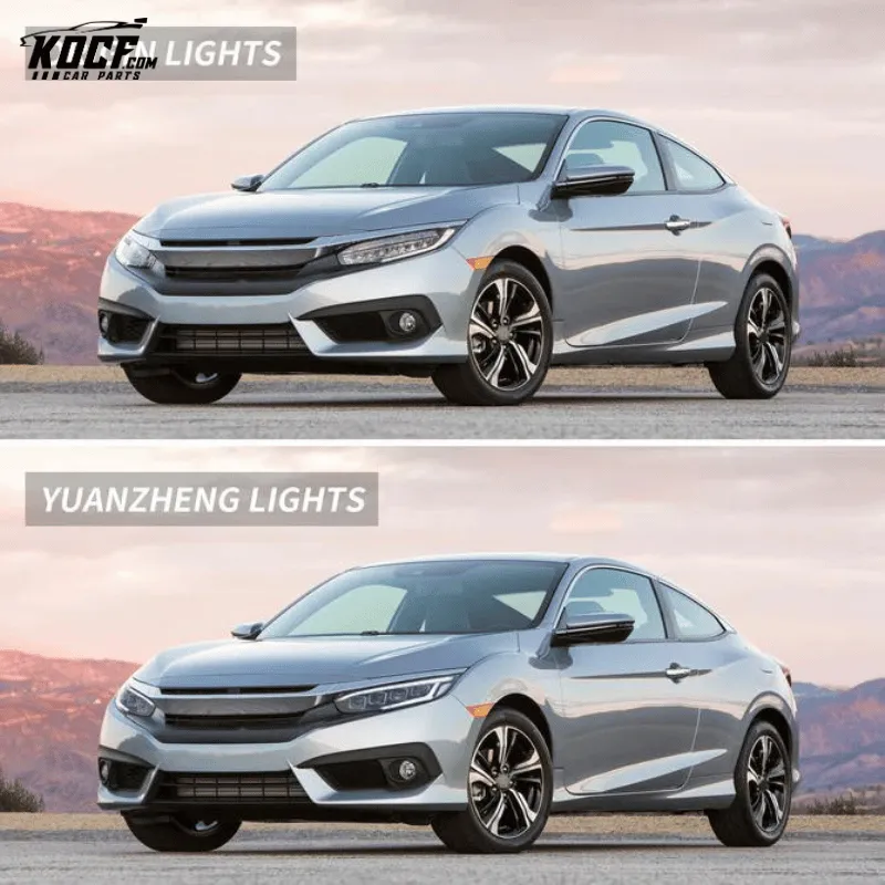 2016-2021 Honda Civic Sedan Hatchback Coupe LED Headlights Front Lights Assembly