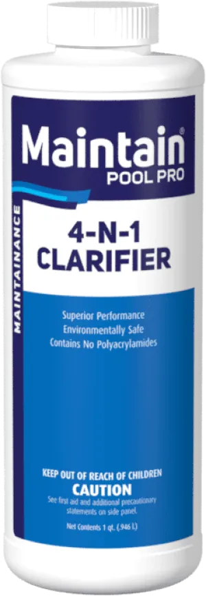 4 in 1 Pool Water Clarifier 1qt. - Pro Strength