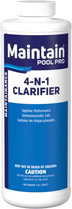 4 in 1 Pool Water Clarifier 1qt. - Pro Strength