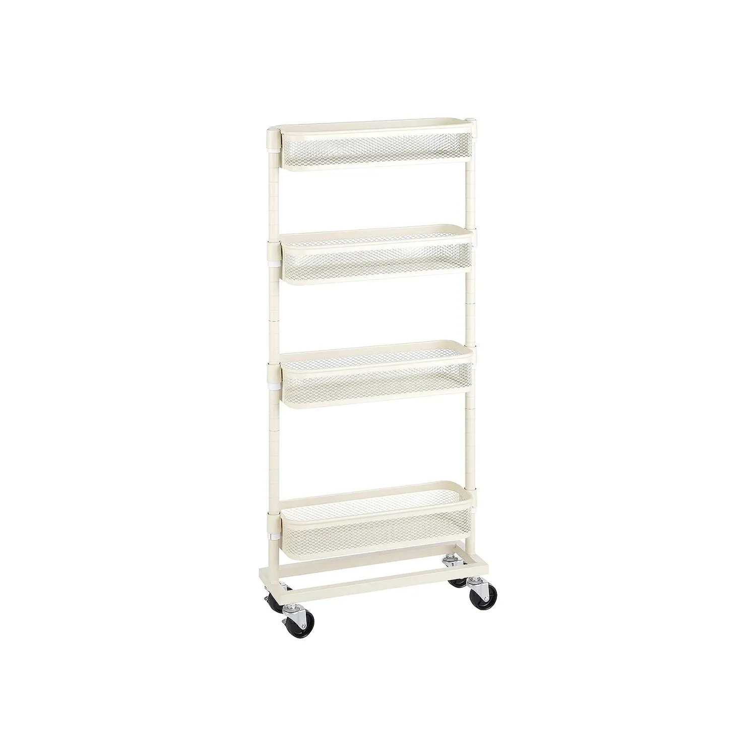 4-Tier Slim Storage Cart on Wheels