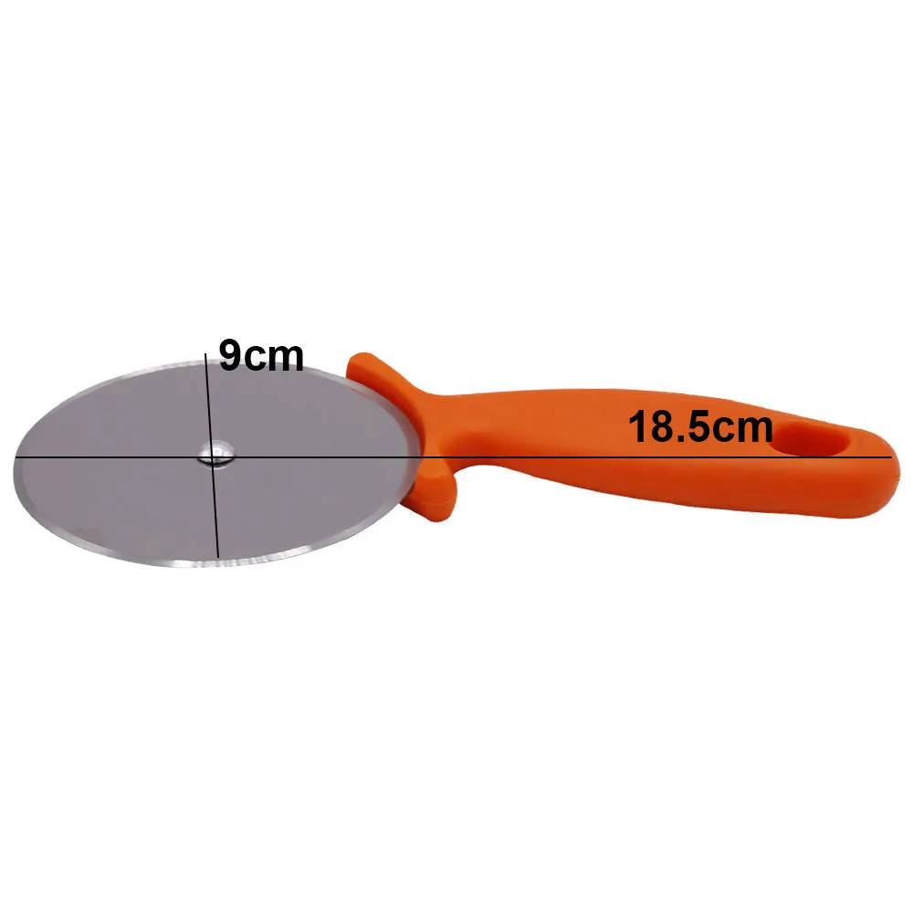 9cm Stainless Steel Pizza Cutter With Plastic Handle