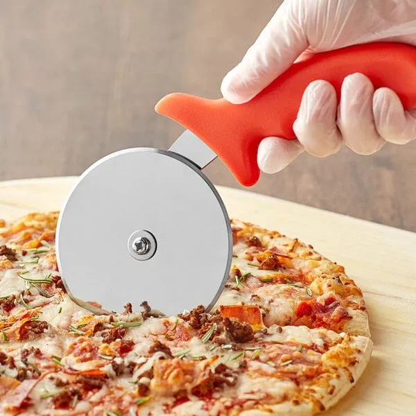9cm Stainless Steel Pizza Cutter With Plastic Handle