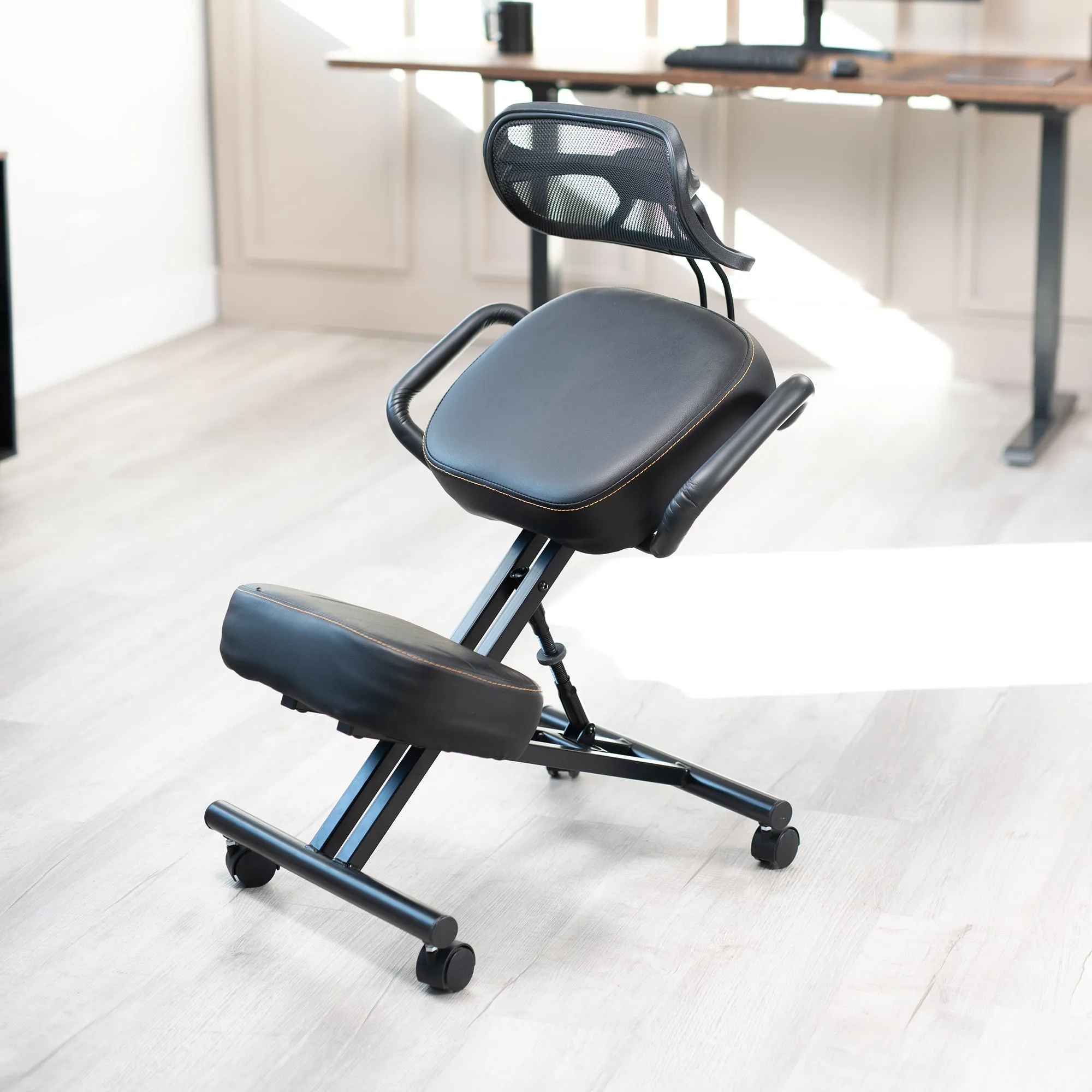 Adjustable Ergonomic Kneeling Chair with Back Support