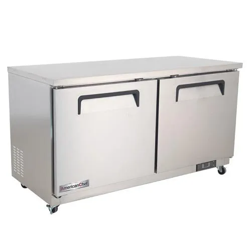 American Chef 60" Two Door Under Counter Refrigerator RUC2-60S