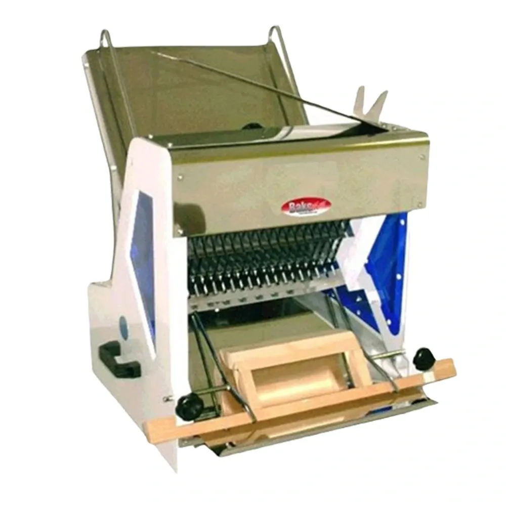 BakeMax BMGF001-4 30" Gravity Feed Bread Slicer, Countertop, 15" Max Loaf Length, 110/60/1