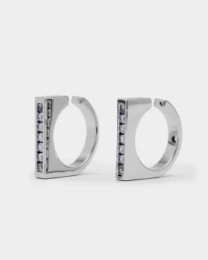 Black Square Mini Ear Cuff
