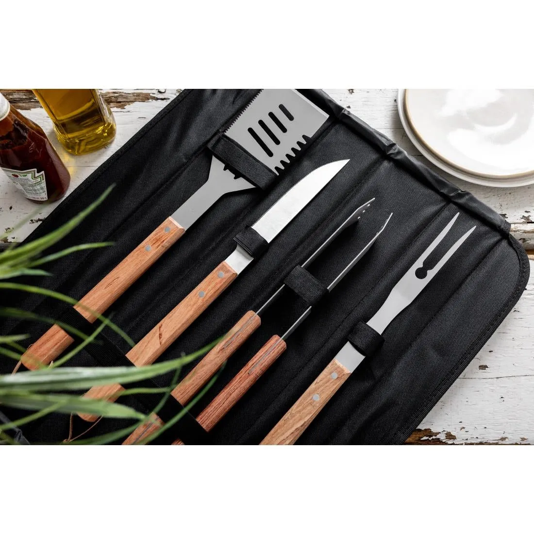 CR051 Deglon BBQ Utensil Set (Pack of 4)
