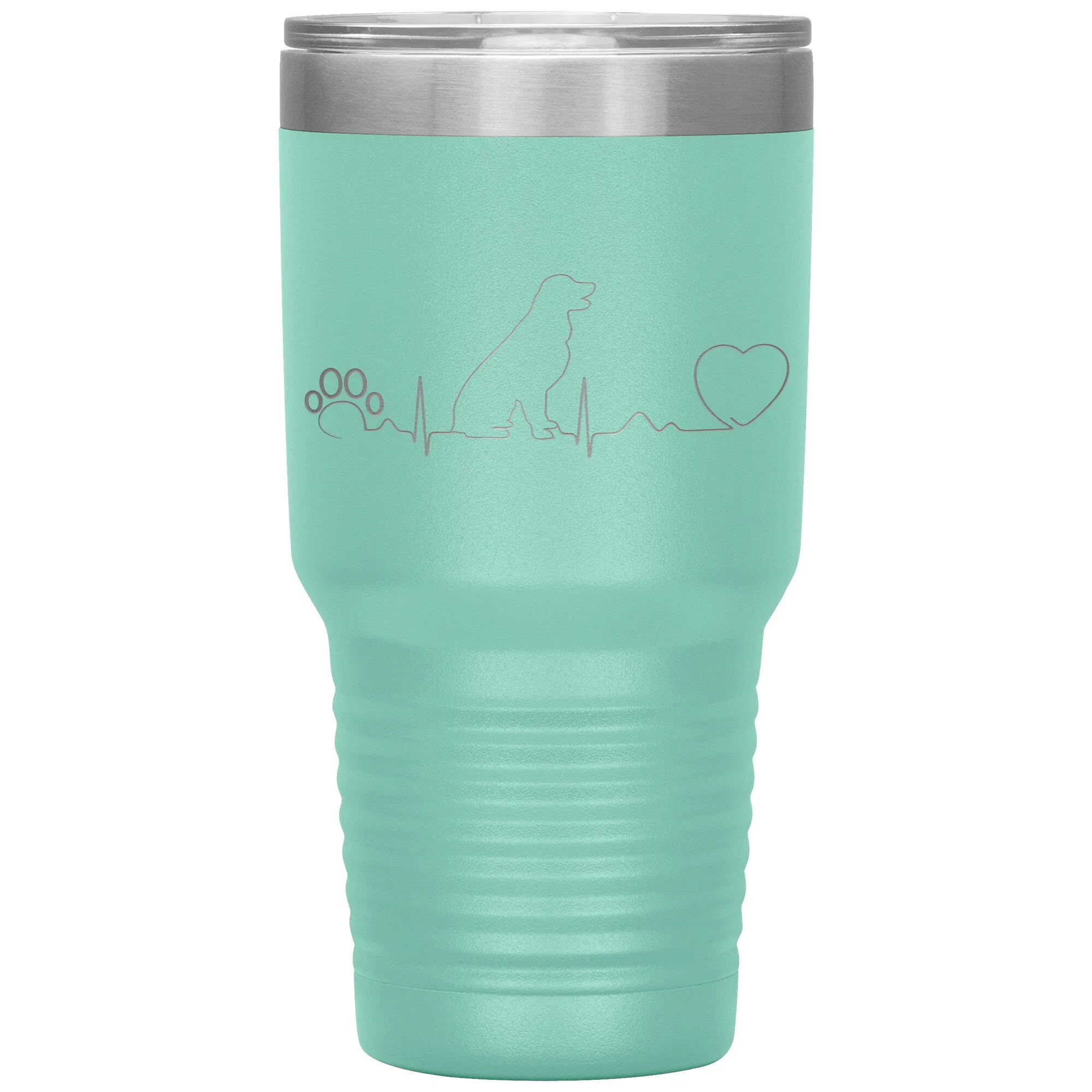 Dog heartbeat Vacuum Tumbler 30 oz