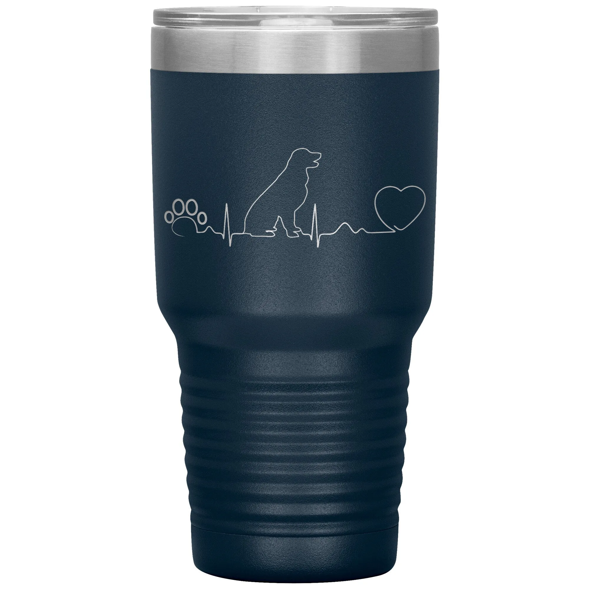 Dog heartbeat Vacuum Tumbler 30 oz