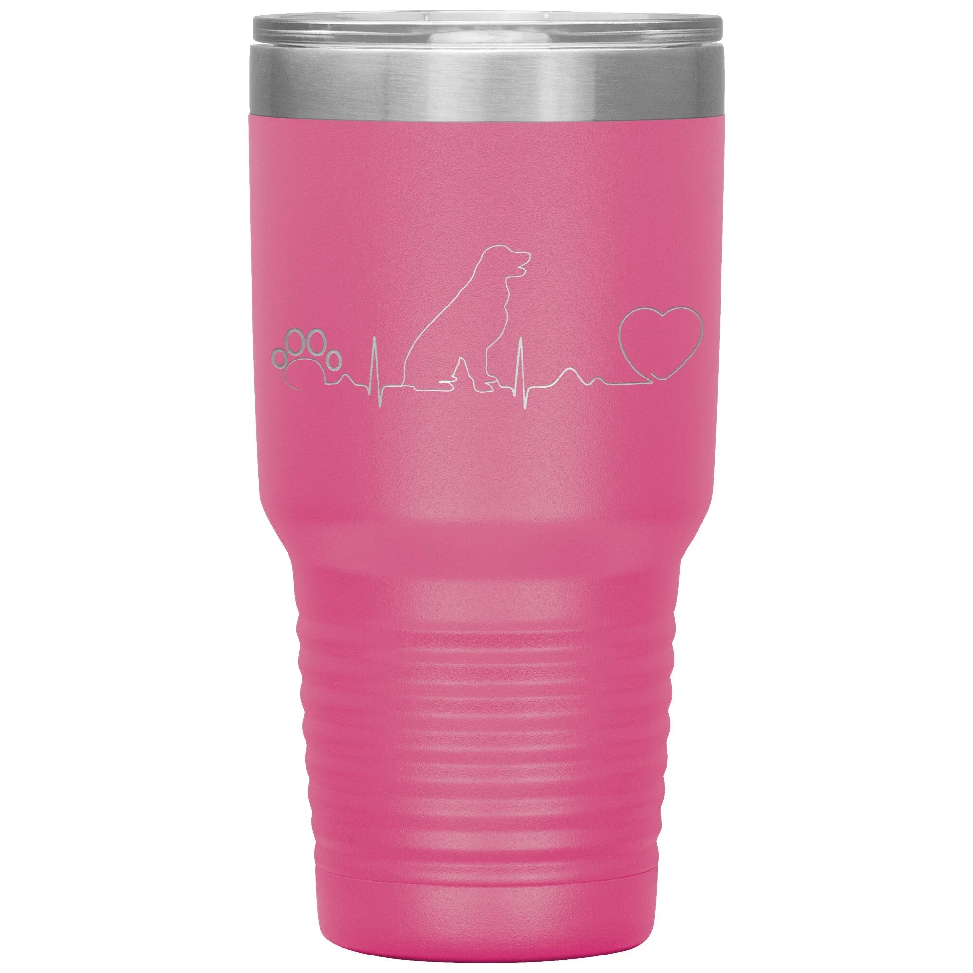 Dog heartbeat Vacuum Tumbler 30 oz