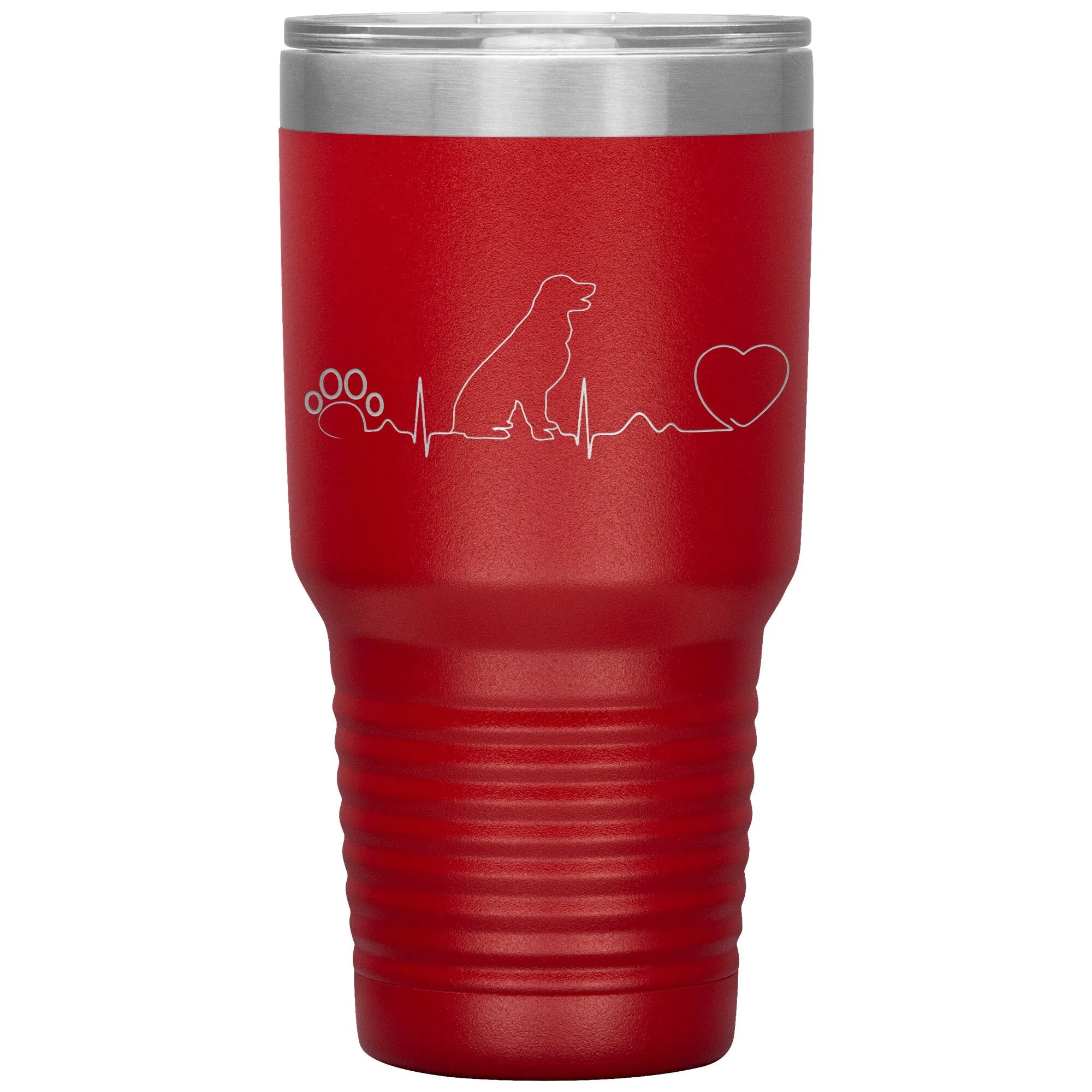 Dog heartbeat Vacuum Tumbler 30 oz