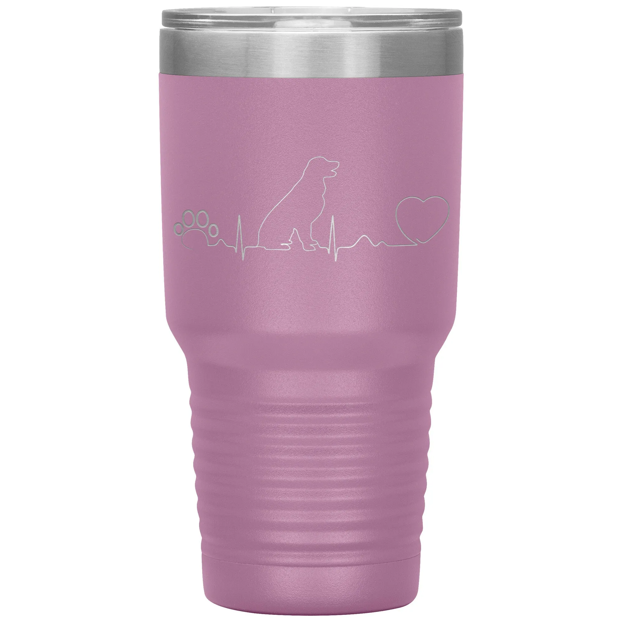 Dog heartbeat Vacuum Tumbler 30 oz