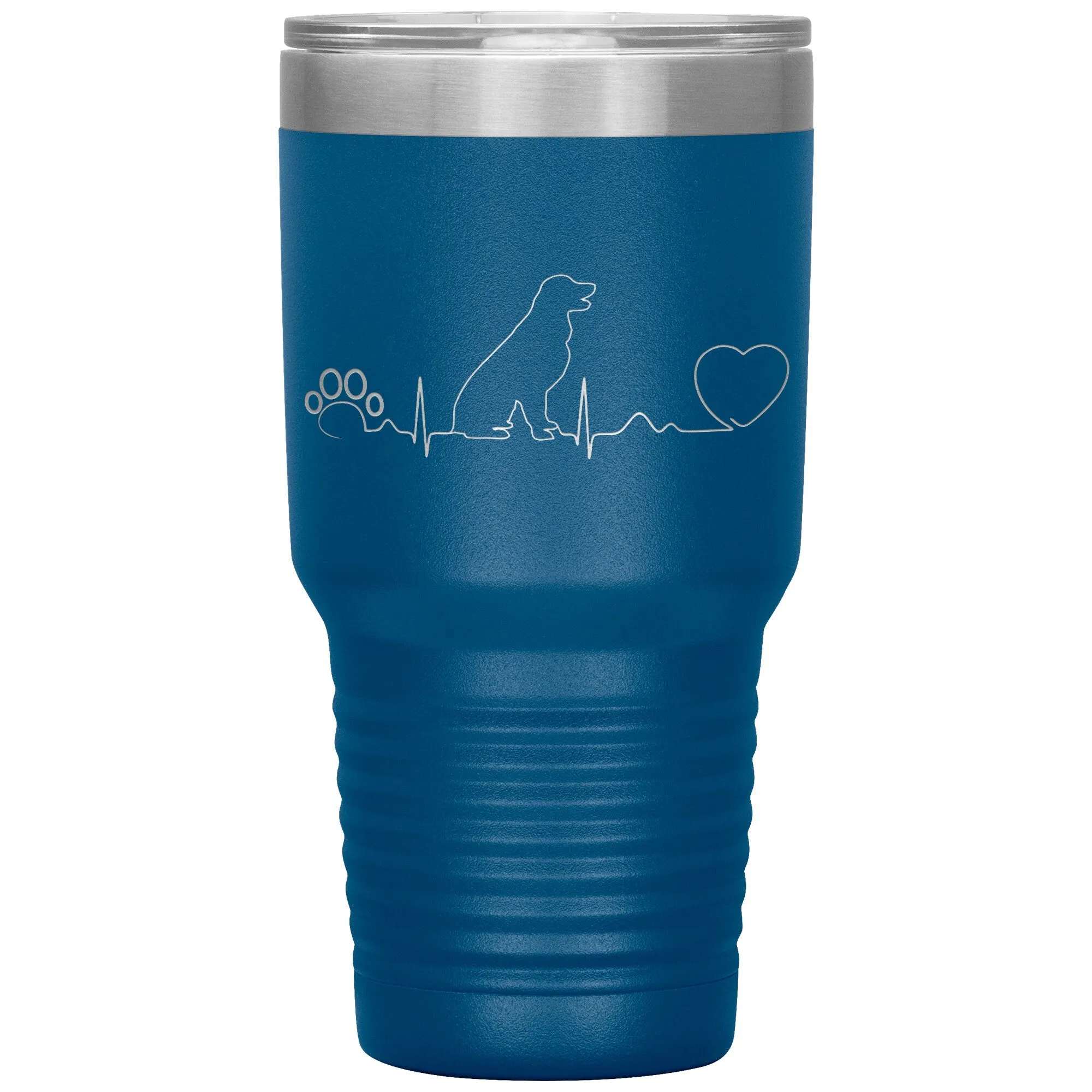 Dog heartbeat Vacuum Tumbler 30 oz