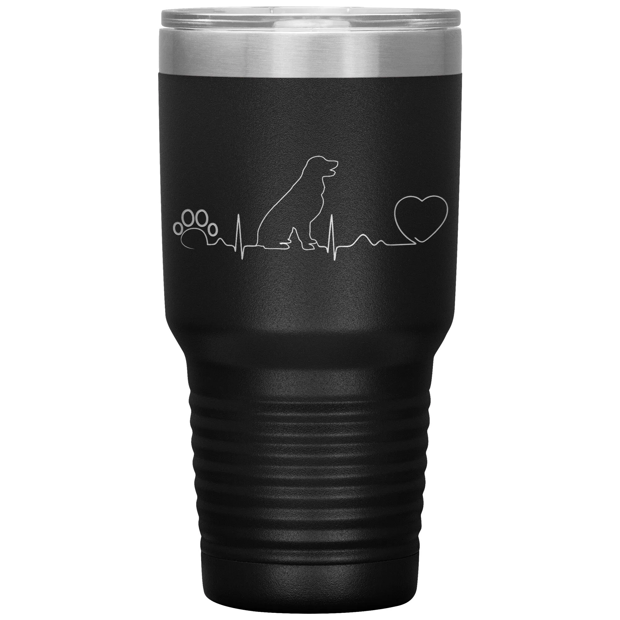 Dog heartbeat Vacuum Tumbler 30 oz