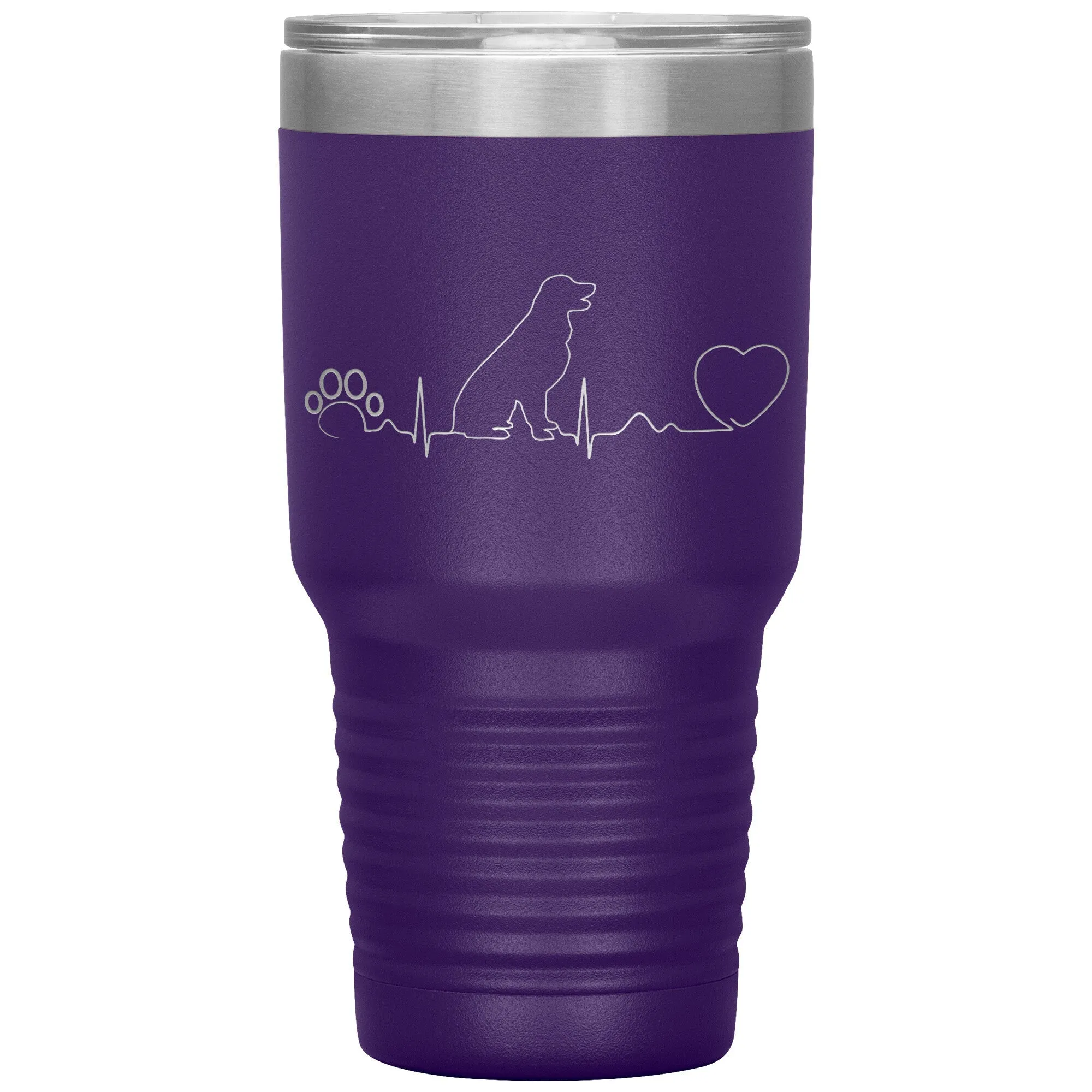 Dog heartbeat Vacuum Tumbler 30 oz