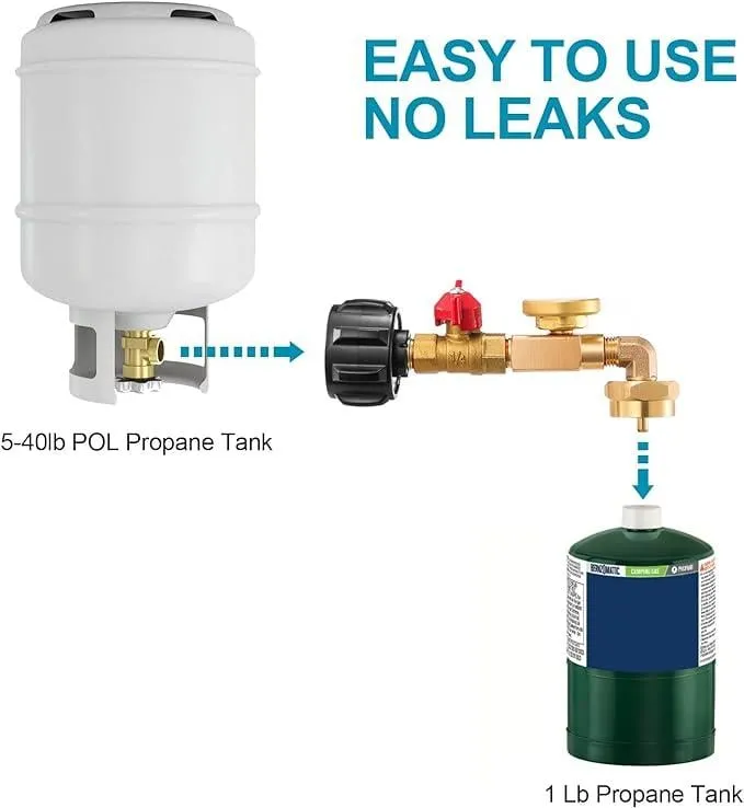  Early Christmas sale 50% offTop-Rated Propane Refill Elbow Adapter with Tank Gauge