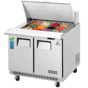 Everest EPBSR2 Swing Top Prep Table 12 Pans 10 cu.ft.