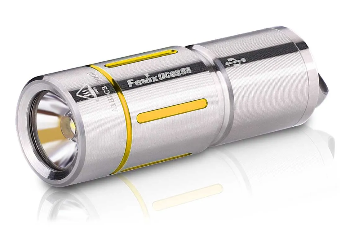 Fenix UC02SS USB Rechargeable Mini Keychain Flashlight - Discontinued