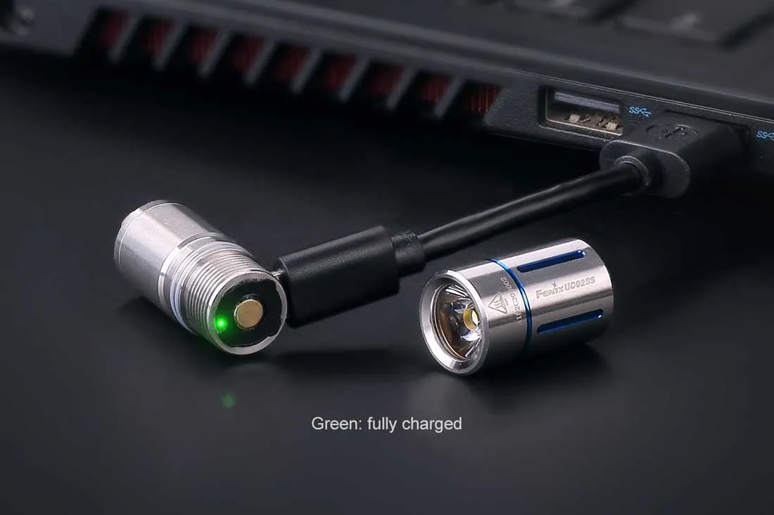Fenix UC02SS USB Rechargeable Mini Keychain Flashlight - Discontinued