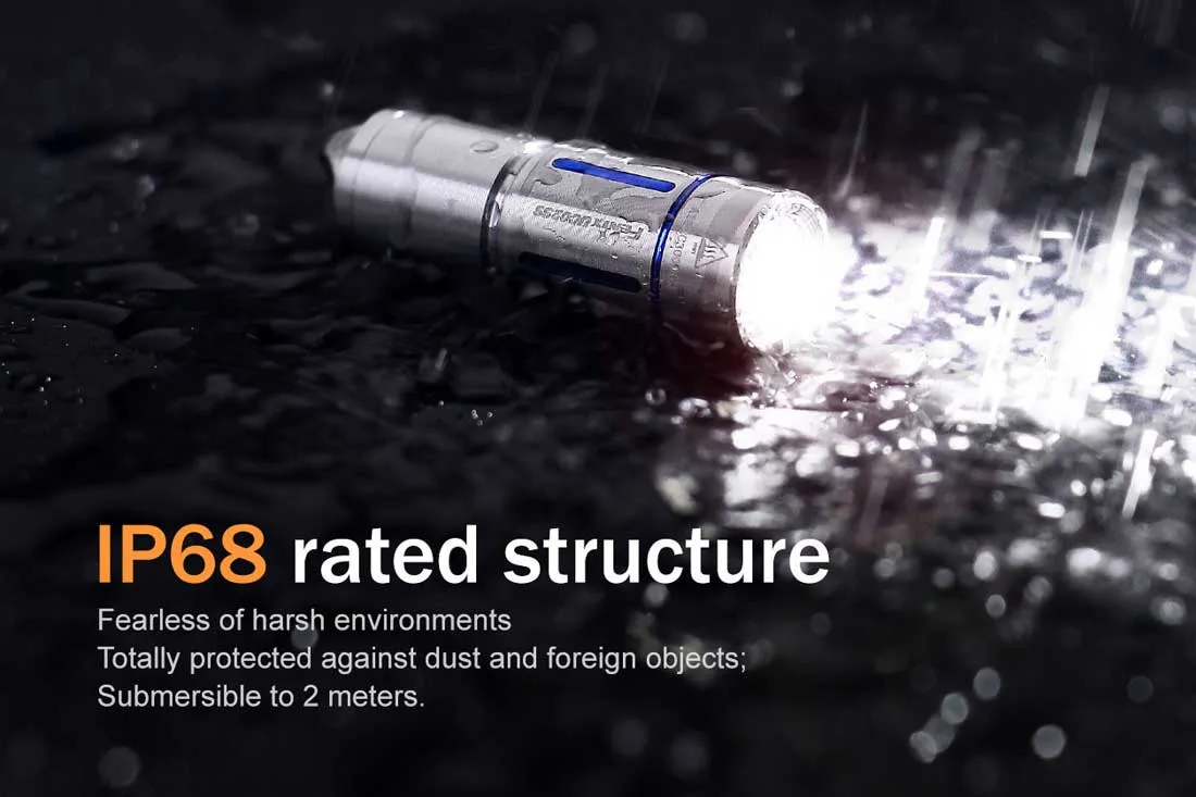 Fenix UC02SS USB Rechargeable Mini Keychain Flashlight - Discontinued