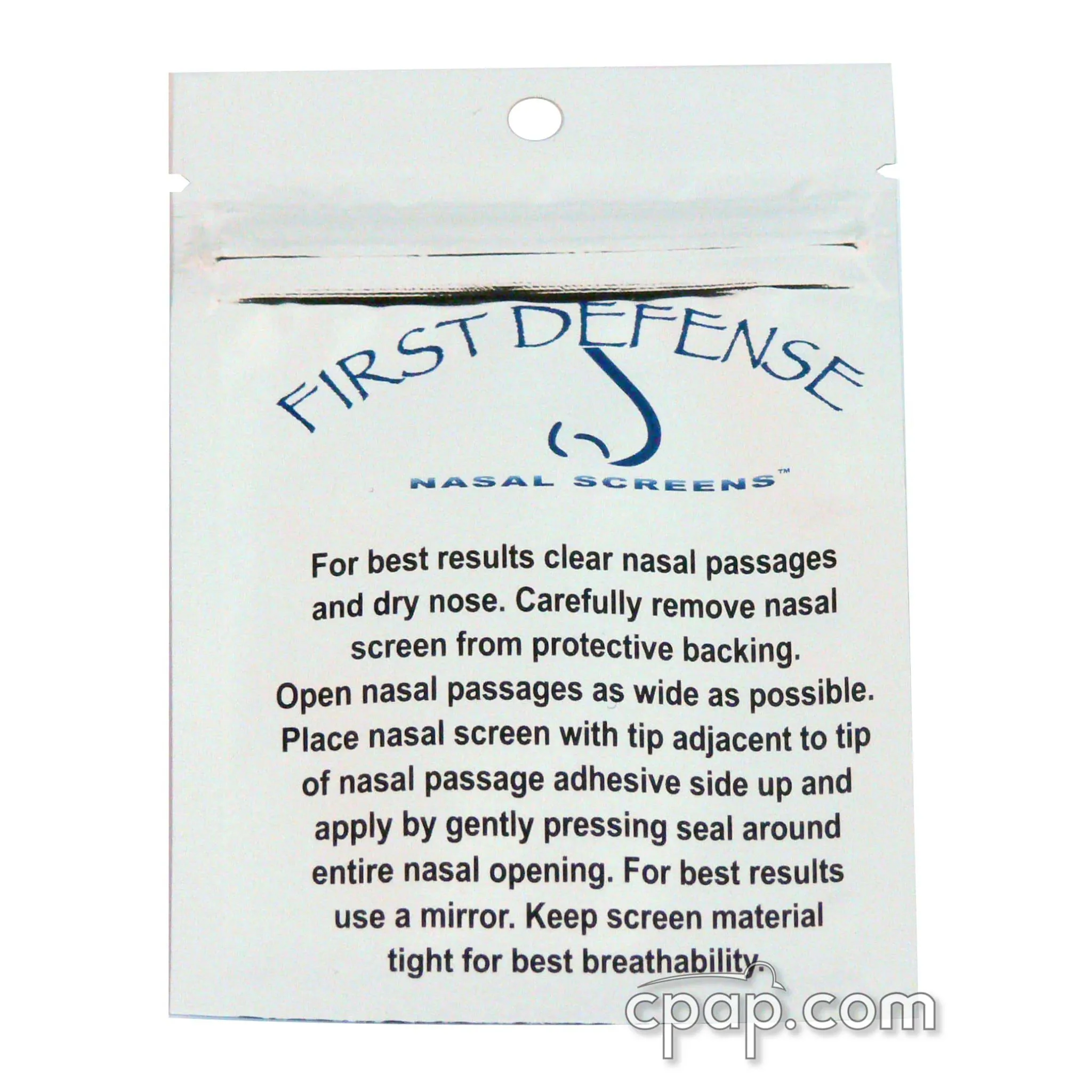 First Defense Nasal Screens