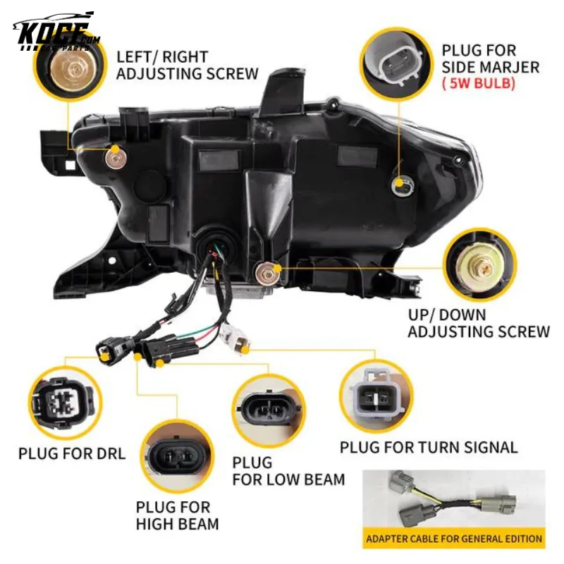 Full LED Headlights For Toyota Tacoma 2016-2023 (pair)
