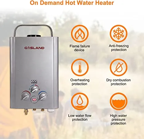 Gasland Outdoor 6L 1.58GPM Propane Water Heater for RV Camping