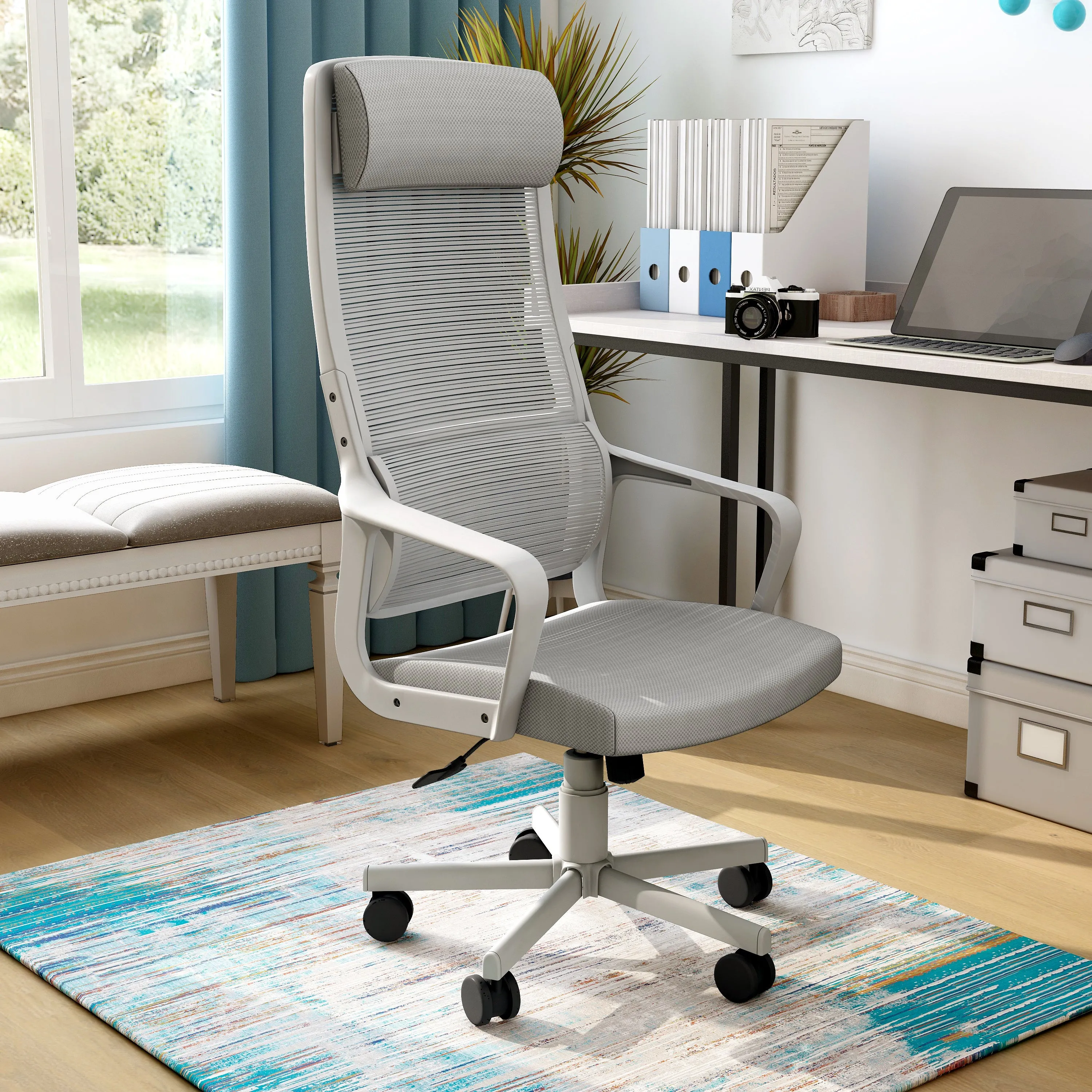 Hockinson Modern Height Adjustable Ergonomic Swivel Desk Chair