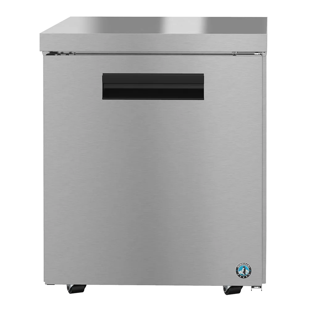 Hoshizaki UF27B-LP 27" Steelheart B Series Stainless Steel Undercounter Freezer with 1 Section & 1 Door, 115v