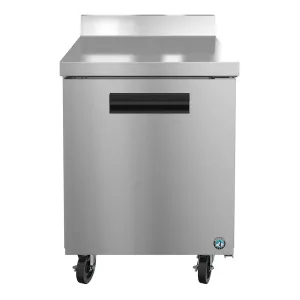 Hoshizaki WR27B 27" Steelheart Series Stainless Steel Single Section Worktop Refrigerator with 1 Section & 1 Door, 115v