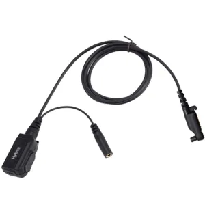Hytera ACN-02-P PTT & Mic Cable for Receive-Only Earpieces