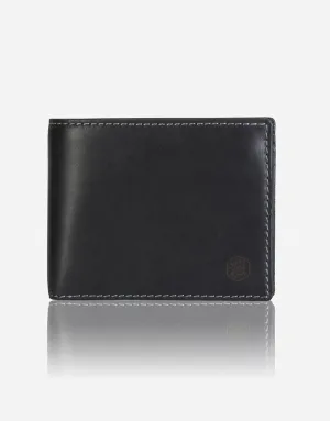 Jekyll & Hide Texas Large Billfold Wallet With Coin Black