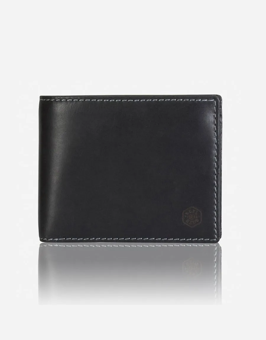 Jekyll & Hide Texas Large Billfold Wallet With Coin Black