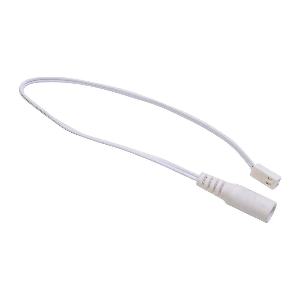 LED Puck Light Female DC Plug Connector Cable 12 in