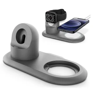 MagSafe Charger silicone charging dock station - Grey
