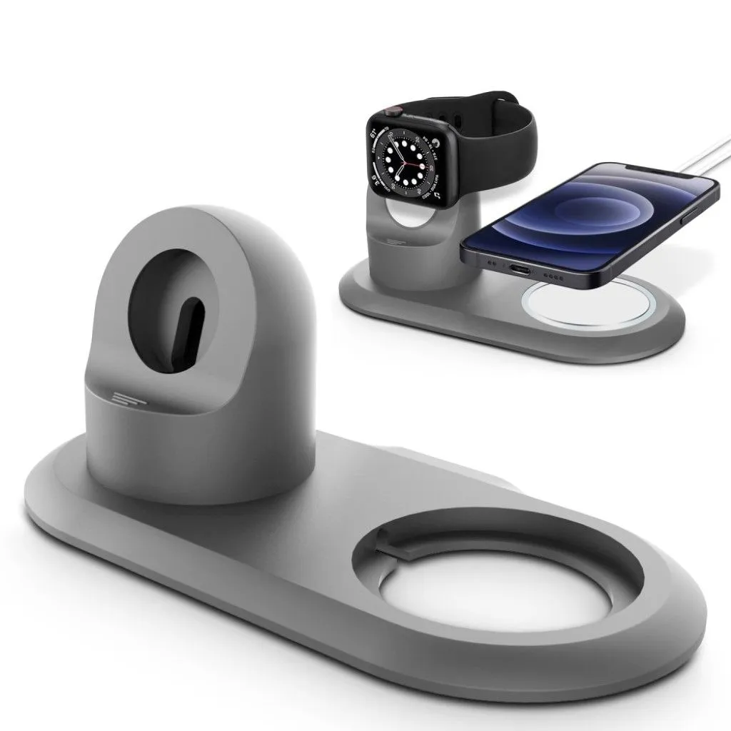 MagSafe Charger silicone charging dock station - Grey