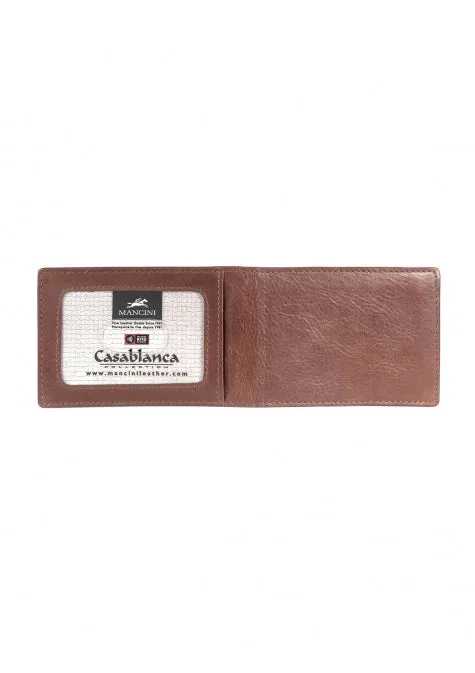 Mancini Leather Men's Wallet with Removable Passcase RFID