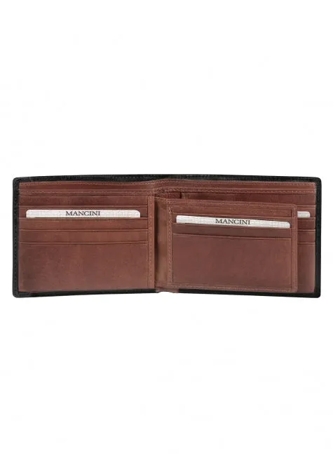 Mancini Leather Men's Wallet with Removable Passcase RFID