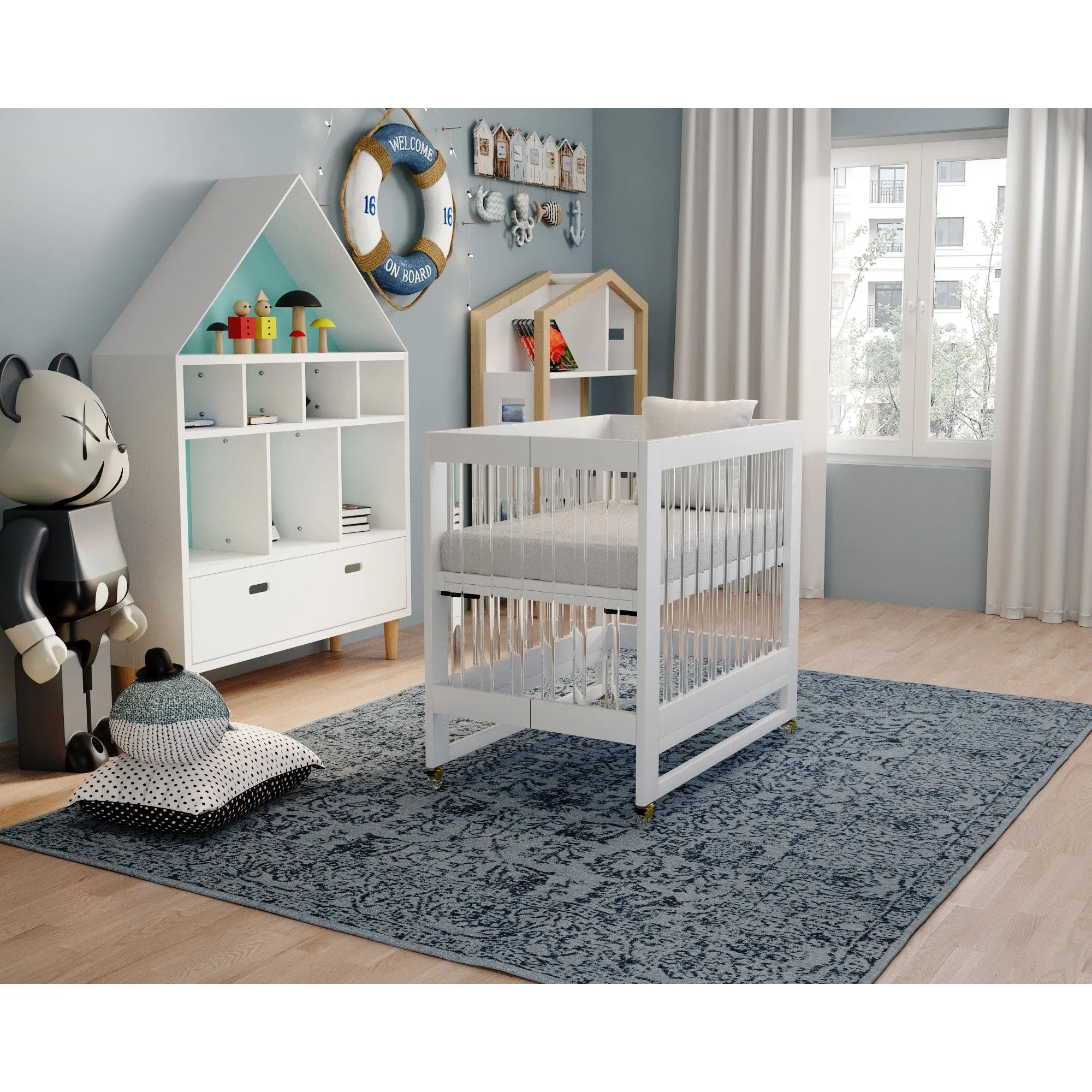 Melo Caress Portable Folding Crib -New!