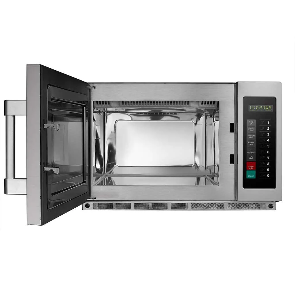 Midea 1834G1A 22.63"  Commercial Microwave Oven with Touch Control Pad, Stainless Steel, 208v/1ph, 1800W, 1.2 cu. ft.
