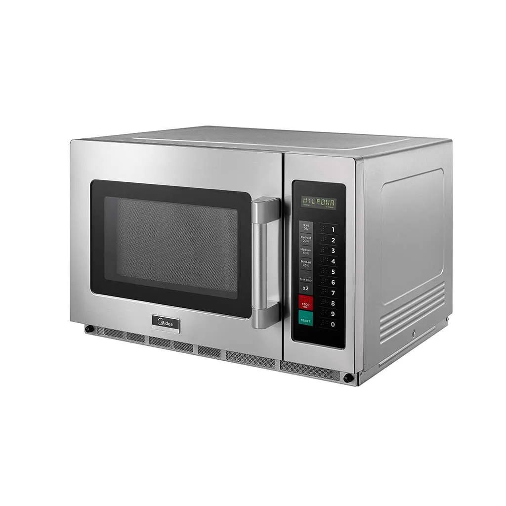 Midea 1834G1A 22.63"  Commercial Microwave Oven with Touch Control Pad, Stainless Steel, 208v/1ph, 1800W, 1.2 cu. ft.