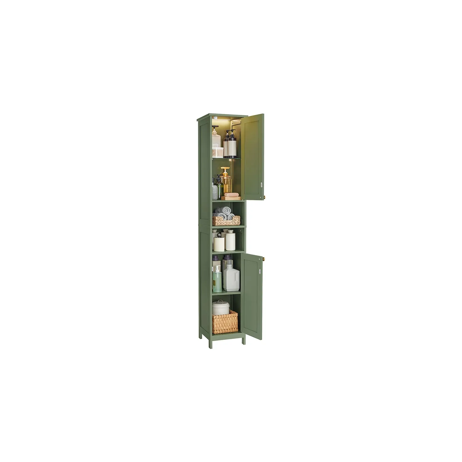 Narrow Cabinet with Adjustable Shelves