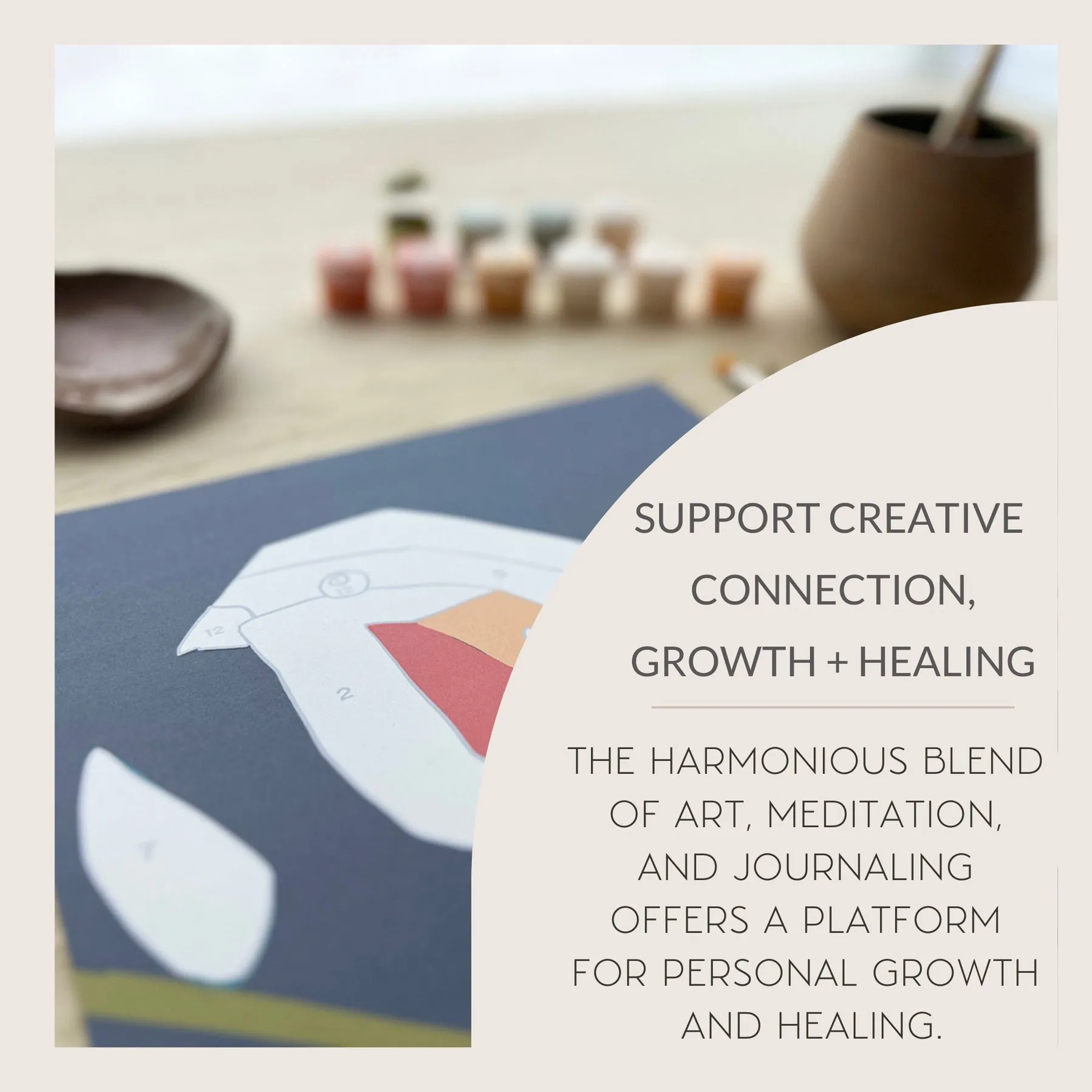 NEW! Zen Balance with Birds Meditative Art Paint by Numbers Kit by Breathe People
