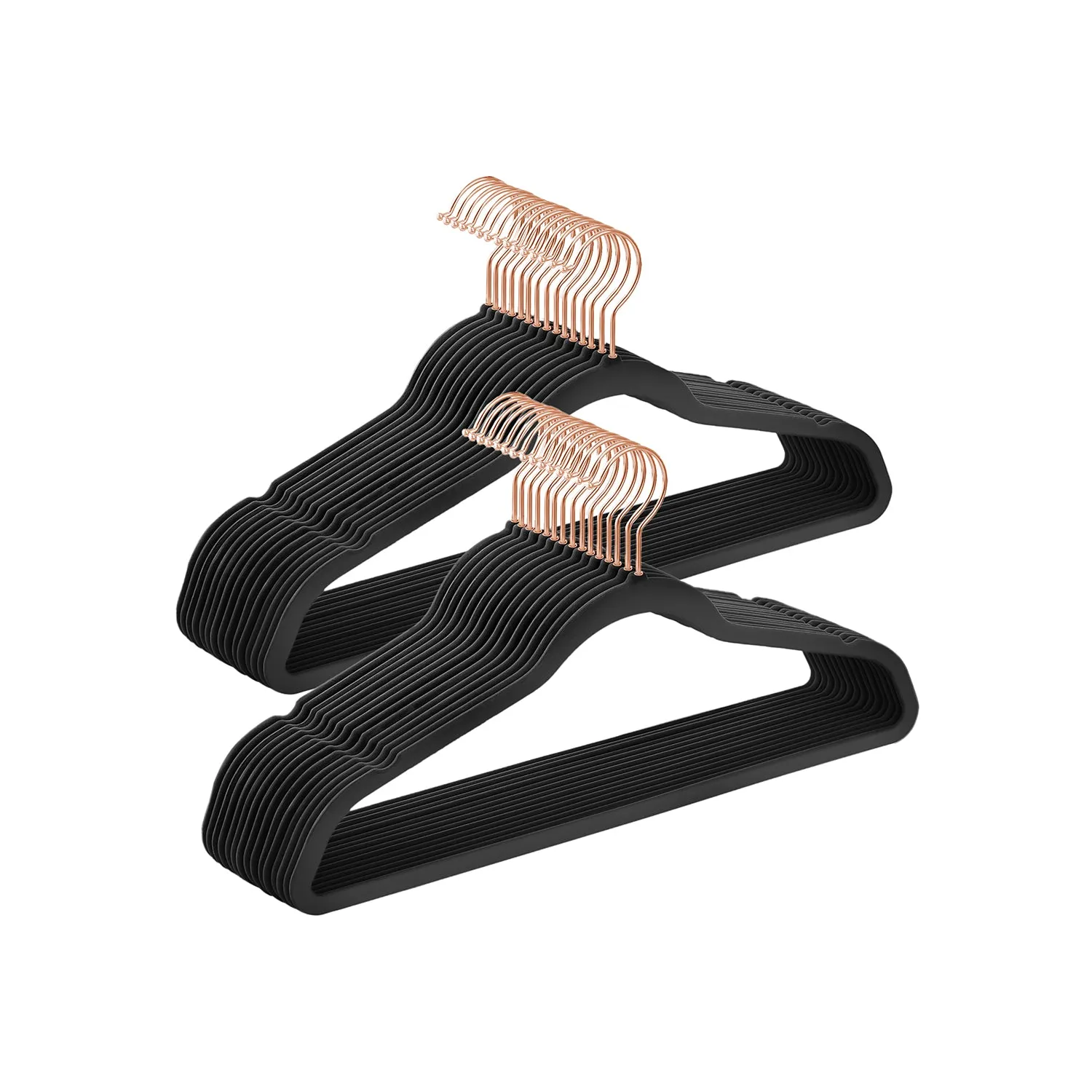 Non Slip Hangers with Rose Gold Color Swivel Hook